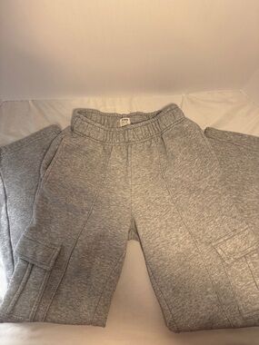 Cotton On Gray Straight-Leg Cargo Sweatpants